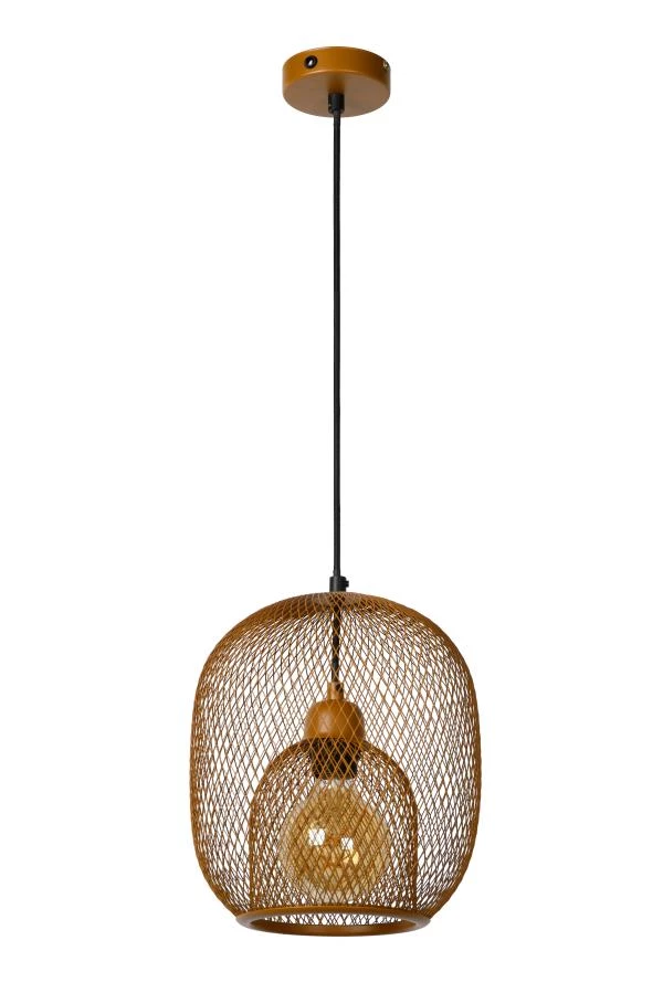 Lucide JERREL - Pendant light - Ø 25 cm - 1xE27 - Brown - off